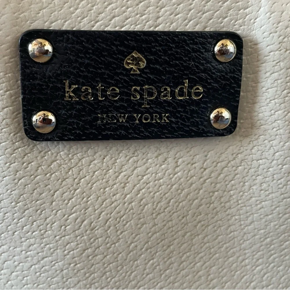 Kate Spade Berkeley Lane Quinn Satchel Ivory and Black